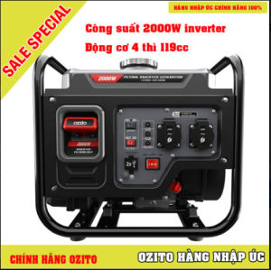 Máy phát điện Ozito 2000w INVERTER IGP-2018 TÌNH TRẠNG 90% BẢO HÀNH 3 THÁNG
