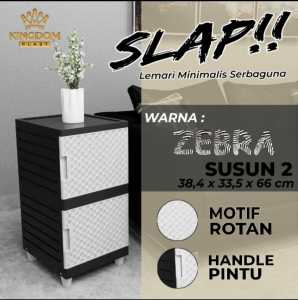 LEMARI PLASTIK SERBAGUNA SLAP - LEMARI PAKAIAN ANAK - RAK HELM - RAK BUKU SERBAGUNA - LEMARI PLASTIK 1 PINTU [KINGBOX]