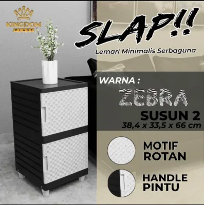 LEMARI PLASTIK SERBAGUNA SLAP - LEMARI PAKAIAN ANAK - RAK HELM - RAK BUKU SERBAGUNA - LEMARI PLASTIK 1 PINTU [KINGBOX]
