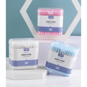 Bông ngoáy tai tăm bông ngoáy tai 2 đầu hộp tăm bông tiệt trùng đầu lớn đầu nhỏ bông xơ tự nhiên - Life Style 4U