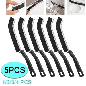 Hard-Bristled 5pcs Crevice Cleaning Brush Grout Cleaner Scrub Brush Deep Tile Joints Crevice Gap Cleaning Brush Tools Accessories