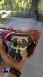 LAMPU DEPAN JUPITER MX OLD LAMA DAYMAKER LED CUSTOM MERAH