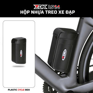 Hộp nhựa gắn xe đạp ZDK S14 đựng đồ dùng đi xe đạp đa năng tiện lợi thiết kế khóa chốt rời dễ dàng lắp đặt