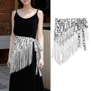 GLOBECART Tassels Fringe Waist Belt Embroidery Exquisite Triangle Waistband Fashion Retro Corset Belt Dress Jeans Decor
