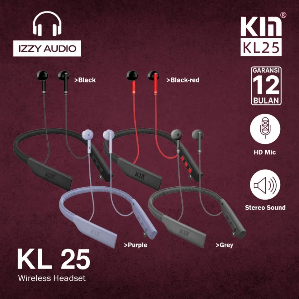 Izzy X Km KL25 Sport Bluetooth Earphone Wirelesss Headset/Handsfree 5.0  Headset Handsfree Kl25 Headphone Sweat Resistant Headphone Dynamic Driver -  Lazada | Lazada Indonesia