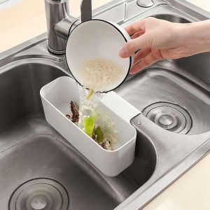 Sink Drainer Basket for Kitchen Waste Water Drain Basket Random Colours Bakul Saliran
