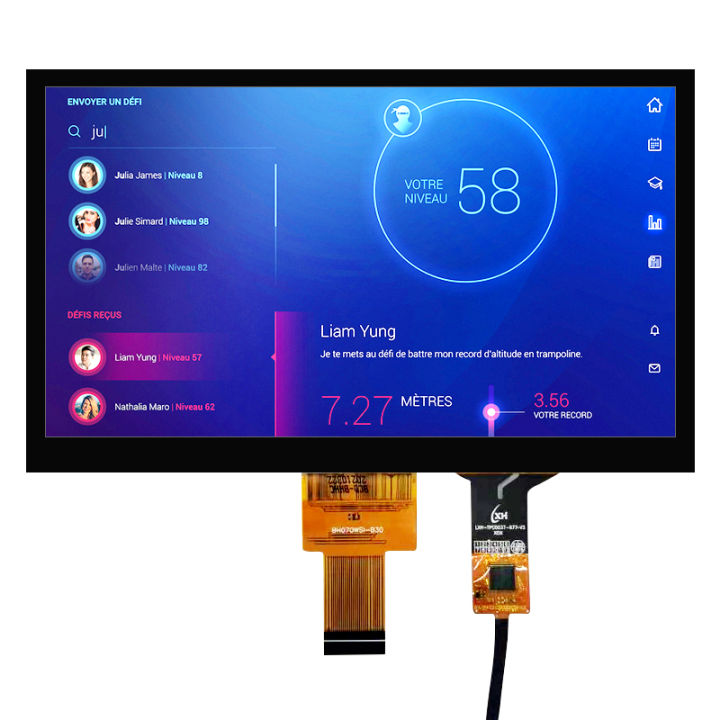 7 inch TFT LCD screen+capacitive touch screen+industrial display +MIPI ...