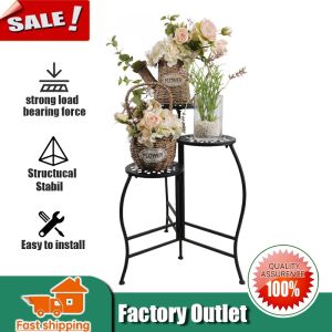 3 Layer Adjustable Iron Flower Stand Bracket Modern Iron Flower Pot Stand Plant Stand Indoor Plant Rack