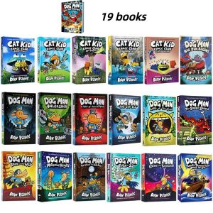 Dog Man Dav Pilkey English picture books childrens storybooks hardcover chapter books 19books