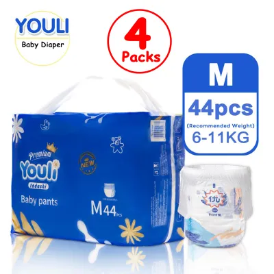 YOULI Premium Diapers Baby Diapers Pull-Up Pants Newborn Diapers Leak-proof All Size - M-XXXXXL
