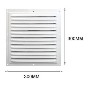NEXASHOP Aluminum Alloy Air Vent Grille Heating Cooling Vents Plate Air System Net Cover Screen Window Square Vent Metal Louver Vent 200300mm/200400mm Ventilation Cover