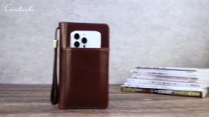 Genuine Leather Family Passport Clutch Wallets Passport Cover Travel Clutch Bag Men‘s Bag Handbag Card Holder Name Engraving2026
