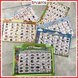 Đồ Chơi Trẻ Em Bonkids Bảng Chữ Cái Thông Minh - Sách Điện Tử Song Ngữ (Tiếng Việt - Tiếng Anh) Gồm 11 Mặt - Hàng Việt Nam CLC