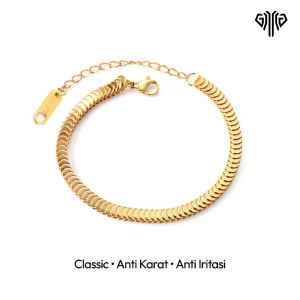 GAWUNG - Gelang Wanita Gold Classic Titanium Retro Anti karat GGWAC