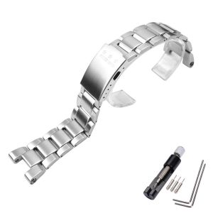 Stainless-Steel Strap For Casio G-shock GST-B100 GST-210 GST-S300 GST-S110 GST-S100 GST400 Mens Band Watch Accessories Bracelet