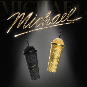 In Stock Michael Jackson Water Cup Microphone-Shaped Cold Water Cup Creative Collectible Gift