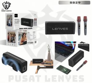 S829 - Speaker LENYES S-829 80W Portable KTV Wireless Speaker + Microphone Karaoke Bluetooth 5.0 Heavy Bass TWS