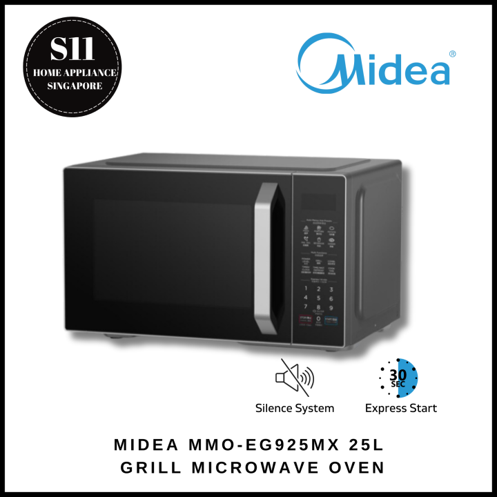 MIDEA MMO-EG925MX 25L GRILL MICROWAVE OVEN + 1 YEAR WARRANTY | Lazada ...