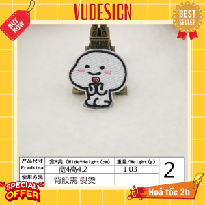 Sticker Dán Vải Ủi Thêu Quần Áo Balo Túi Mũ Balo Hình Ciu Quby Em Bé Ngoan Uống Bia Zalo Meme Siêu Bựa Vudesign