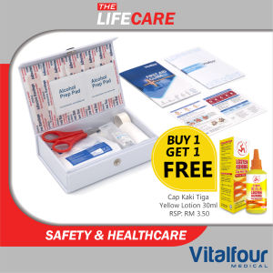 ready stock-hot saleMini First Aid Kit (Total 23 PCS + FOC Yellow Lotion 1pc)