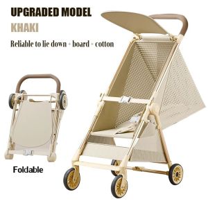 IN STOCK🔥 Sit/Lie Baby Stroller Pram Lightweight Foldable Compact Travel Stroller with Reclining Seat & Sunshade for Baby & Toddler