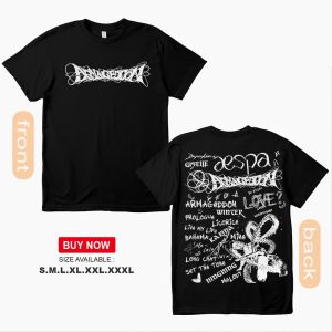 LZ Original cotton T-shirt (inspired by aespas 2024 album Armageddon) Design from exclusivetee