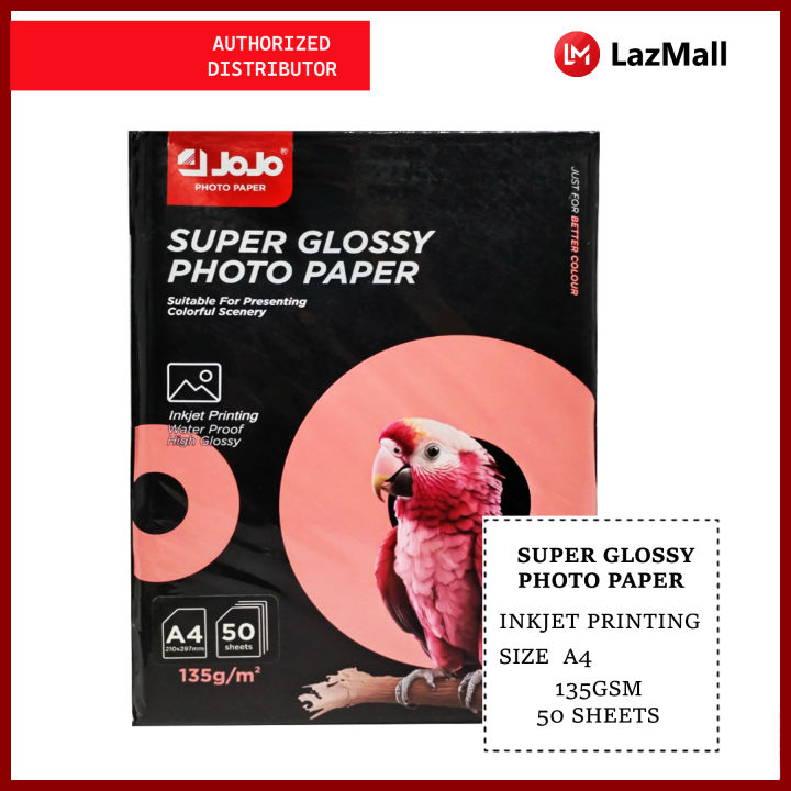 Glossy Inkjet Photo Paper A4 Size - 100 Sheets, 135gsm, Quick-Dry Waterproof For Photos & Crafts - View #5