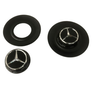 Logo chụp mâm ốp lazang bánh xe ô tô Maybach BC-1100 - Chất liệu nhựa ABS và hợp kim nhôm cao cấp