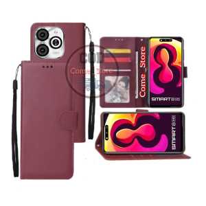 Casing Dompet Infinix Smart 8/Smart 8 Pro/Smart 9 Case Flip Cover Leather Premium Sarung Buku Hp