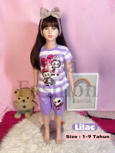 Elsafashion Kaos Labubu Anak Perempuan Usia 1-9 Tahun Bahan Katun Terbaru Terlaris Viral