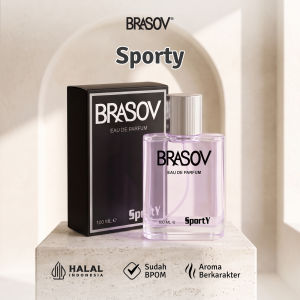BRASOV Parfum Pria 100 ML Eau De Parfum HALAL Perfume Spray Cologne Besar Lelaki EDP Sporty / Extreme / Dynamic Ori
