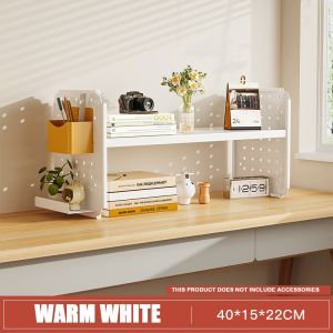 AIBM Desktop Organiser Shelf Student Simple Multi-layer Book Shelf Stationery Organizer Rack Shelf Office Table Storage Rack