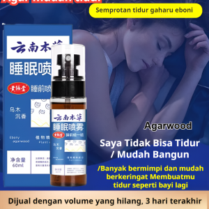 ⚡Fall asleep in seconds⚡ Agarwood sleep spray Sleep aid spray Soothing sleep spray Bedtime Mist for Deep Sleep