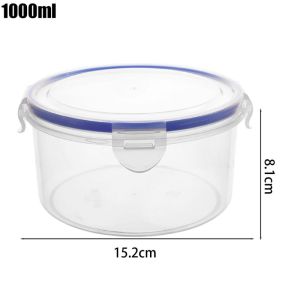 Sealed-lid Snap-fastening Fresh-keeping Fruits Veggies Containers Durable Storage Boxes for Freezing Leftovers Food-grade Microwave Food Organizers