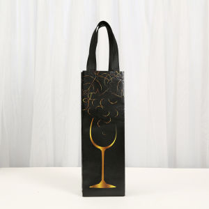 12pcs Red Wine Bag Single Pack Wine Glass Pattern Multi-color Elegance Taste Wine Personalized Demand