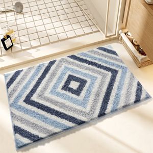 เส้น แผ่นกันลื่น พรมปูพื้น ดูดซับน้ำได้ดี ลมทะเลสาบ ปลูก เรียบง่าย พรมปูพื้นแห้งเร็ว พรมปูพื้นห้องน้ำ บ้าน