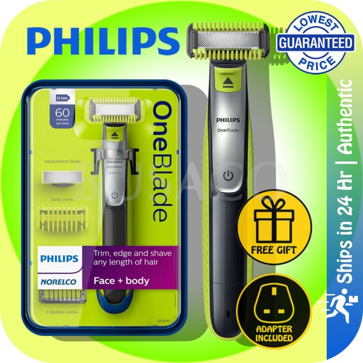 Étui De Voyage Rigide Pour Philips OneBlade Face + Body QP2630/2620/2530/2520 - Fermeture éclair, Couleur Vert Olive
