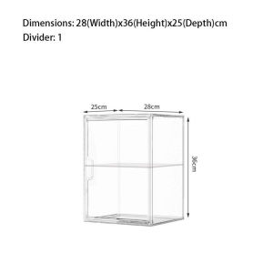 Acrylic Display Box Transparent Collectibles Case Shoes Labubu Lego Makeup & Bag Organizer
