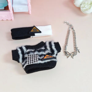 17cm Labubu Doll - Complete Tracksuit Set with Plush Body & Signature Vinyl Face