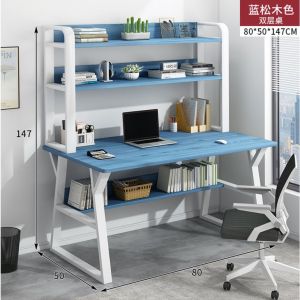 Urban Echo 【24H Delivery】Study Table With Bookshelf Combined 80/100/120/140CM Computer Table Desk Household Desk Office table Writing Desk
