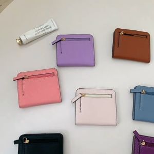 Cute Small Quality PU Leather Womens Wallet Coin Holder Cash Purse Minimalist Elegant Wallet For Women Student