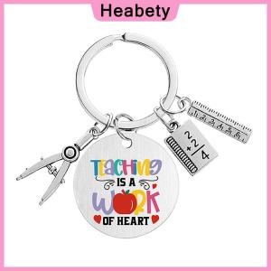 Heabety Teacher Key Chain Thank You Teacher Text Popular Pendant Key Chain TeachersDay Pendant Gifts For Teachers