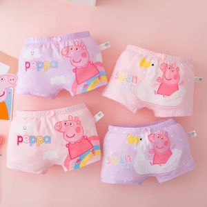 Peppa Pig Girls Underwear Pure Cotton Triangle Childrens Shorts 100% Cotton Baby Girl Little Girl Antibacterial Children Dont Pinch Butt