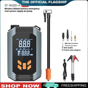 [Ueb NanTong Mall]Tire Inflator with Jump Starter Portable Air Compressor Car Battery Jump Starter Electric Air Pump for Cars