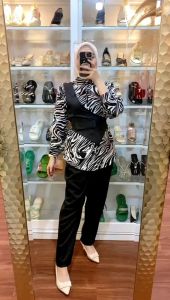 SETELAN WANITA//SETELAN WANITA KOREA GOLD LEOPARD//SETELAN WANITA BANGKOK KEKINIAN BLACK 2022