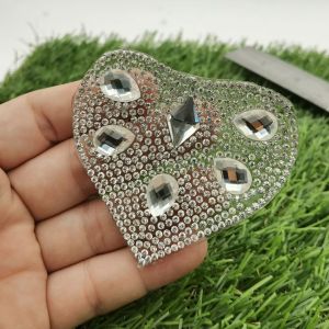 APLIKASI STONE GOSOK HOTFIX RHINESTONE MOTIF HATI KUALITAS AA PER PIECES
