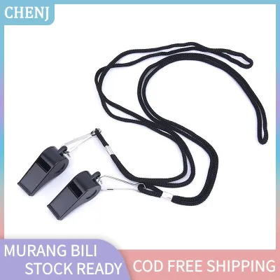 PIAO 2Pcs Whistle Referee Training Whistle Outdoor Survival With Lanyard