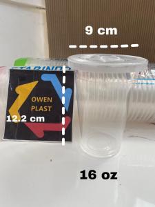 GELAS PLASTIK/GELAS POP ICE/GELAS BUBBLE/GELAS OZ MEREK STARINDO 12 OZ 14 OZ 16 OZ ISI 50PCS TERMURAH DAN BERKUALITAS