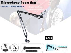 Flexible Desktop Microphone Stand Mic Boom Arm Professional Recording Streaming Singing Casting(Black)