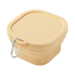 GOXBERK Silicone Hộp cơm trưa có thể gập lại 400ml Di động Bát cắm trại Sức chứa lớn Sức chứa lớn Hộp đựng thực phẩm Ngoài trời